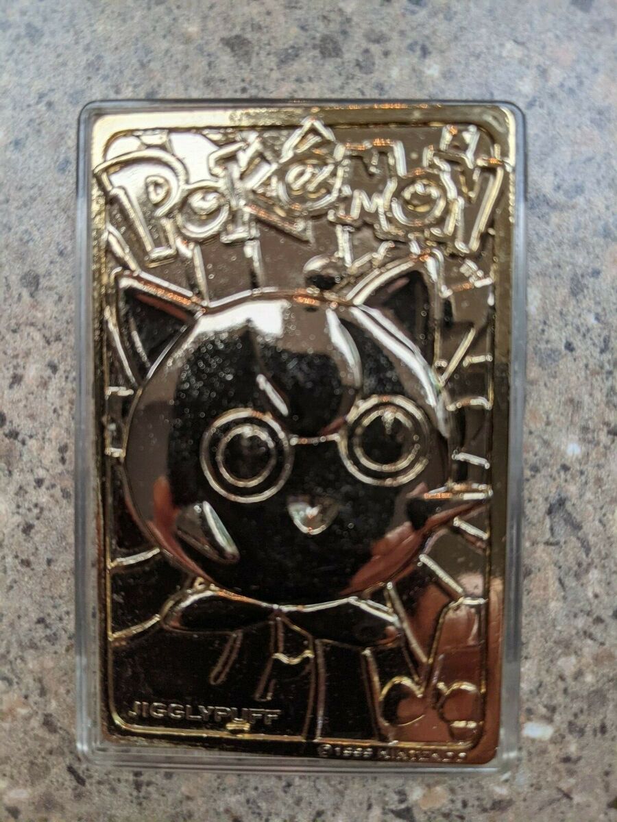 Pokemon 23k Gold Plated Trading Card Jigglypuff 1999 Pokemon 23k Gold Plated Trading Card Jigglypuff 1999