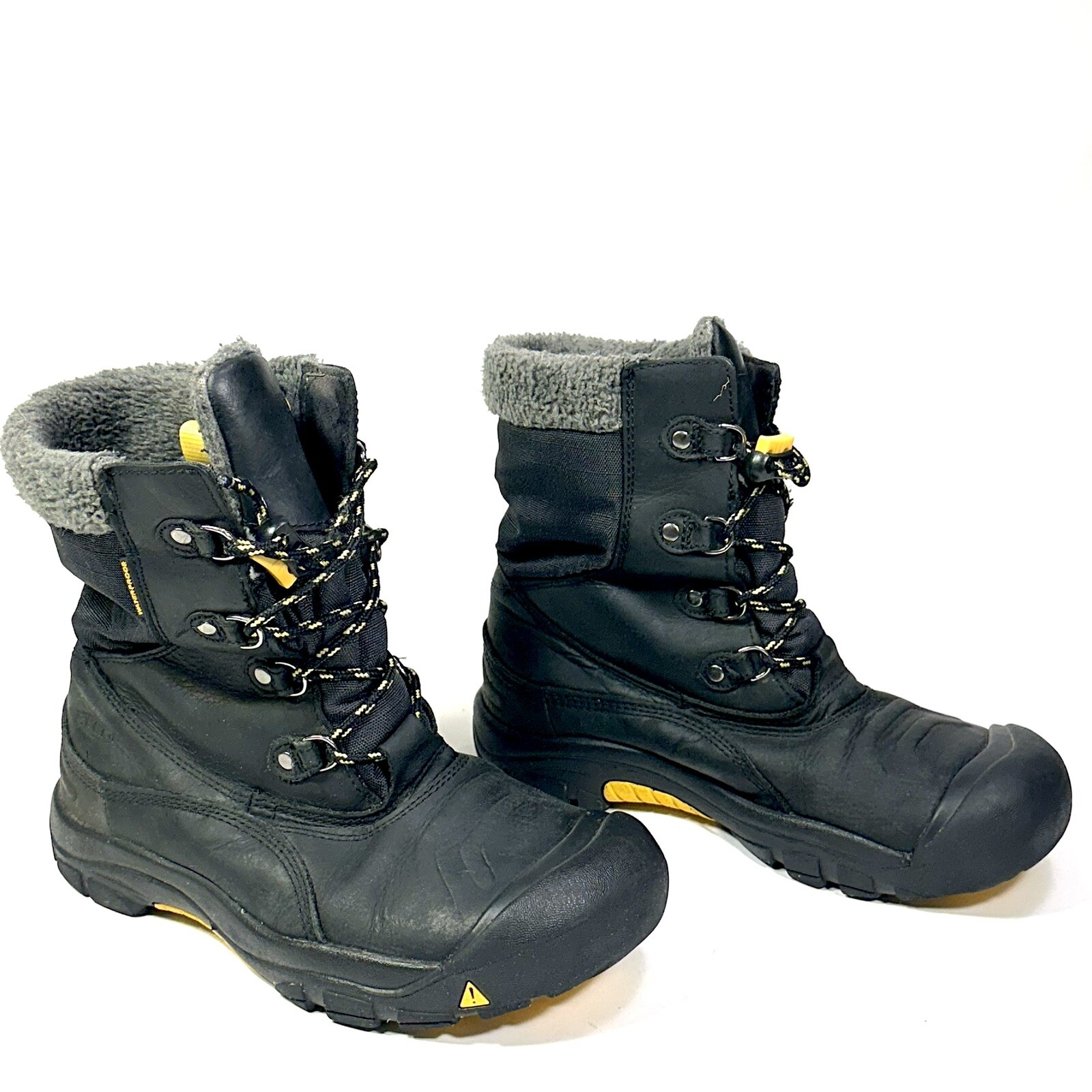 Stivali da bacino caldi Keen punta nera impermeabili 200 grammi foderati taglia 6 usati