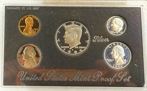 Proof Set Lot - 1994 Clad and Silver, 1998 Silver, 2000 Clad Set and Quarters - Picture 5 of 17