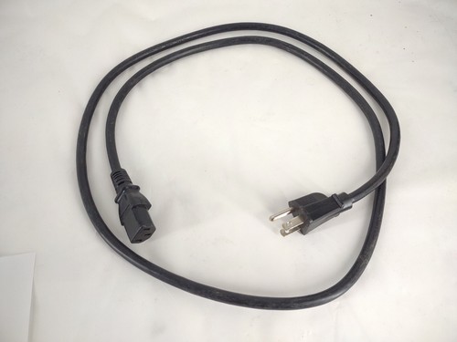 5 Fuß 3-poliges PC-Netzkabel Kabel schwarz NEMA 5-15 STÜCK Elektrik - Bild 2 von 5