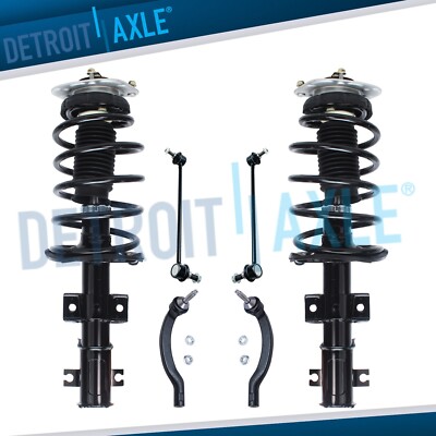 Front Struts Coil Spring Assembly Sway Bar Outer Tierods for Volvo V70 S80 S60