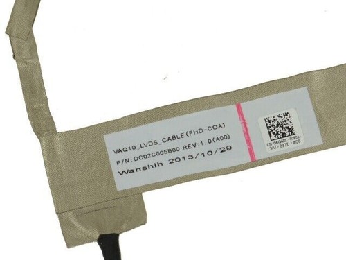 Dell OEM Precision M4800 15.6" Full HD 1080p FHD LCD Ribbon Cable 6G4XC - Afbeelding 3 van 4