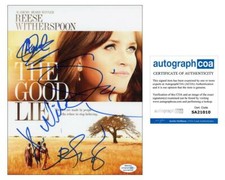 "The Good Lie" Cast AUTOGRAPHS Signed 8x10 Photo - Arnold Oceng +3 ACOA