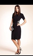 TIMELESS M&S DROP A DRESS SZ BLACK EMBELLISHED DRESS WITH SECRET SUPPORT Sz 10