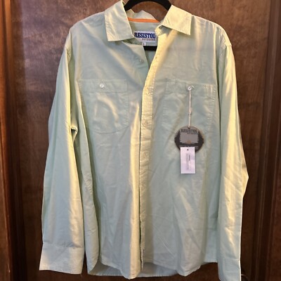 Resistol Ranch Men's Large Long Sleeve Button Down Shirt Comfy