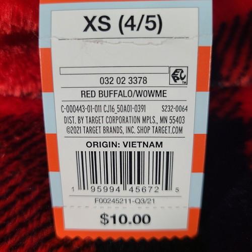 Cat & Jack Fleece Sweatshirt Pullover Size Medium 7/8 Red Plaid Boys Unisex - Picture 25 of 63