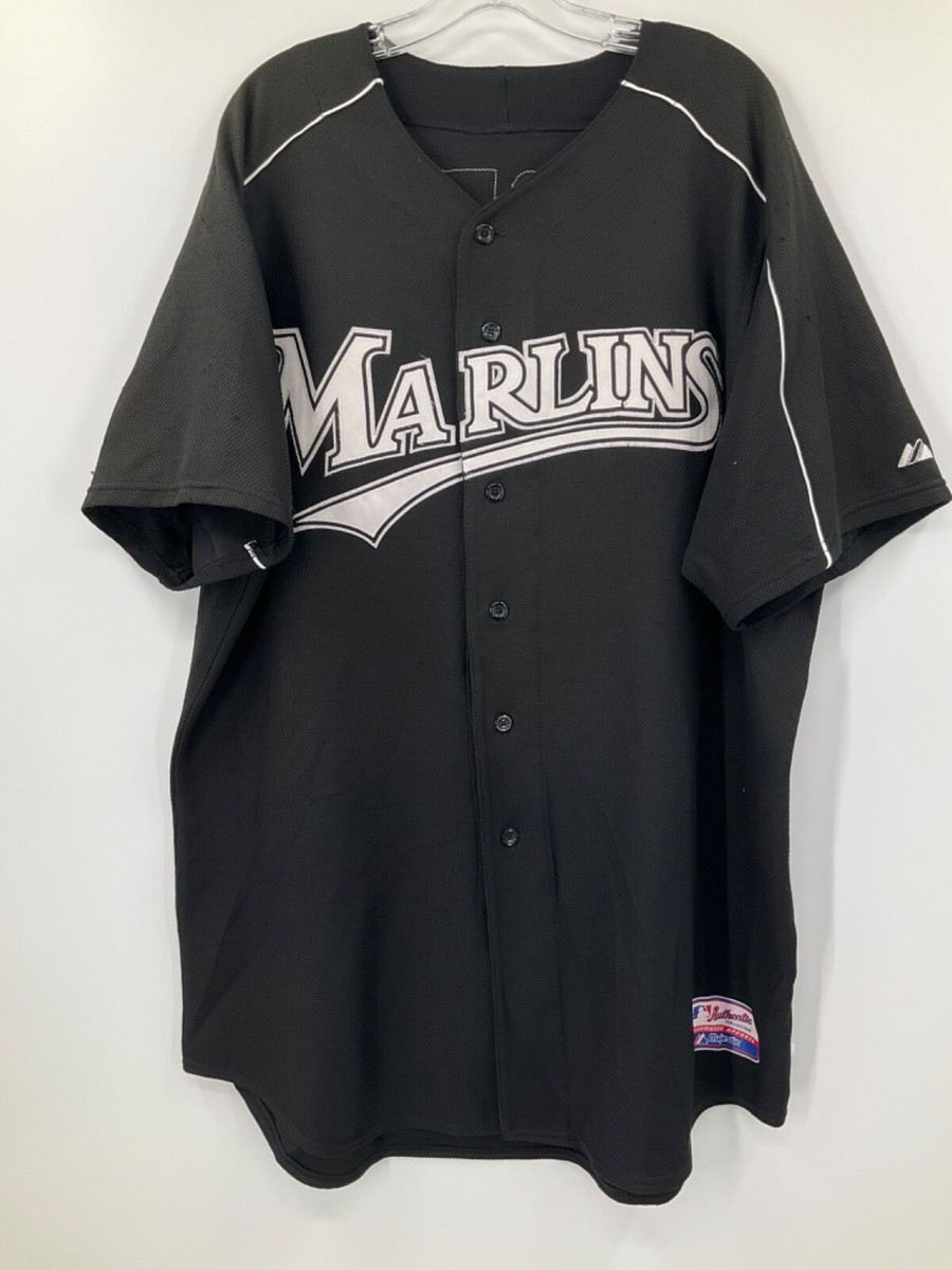 49 CISHEK MIAMI MARLINS GAME USED BLACK MAJOR LEAGUE MAJESTIC