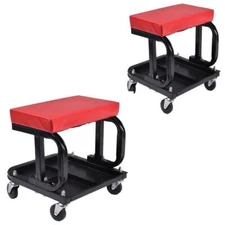 Rolling Creeper Seat Mechanic Stool Chair Repair Tools Tray Garage w/ 300 lbs