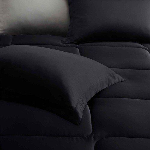 Satin Silky Quilt Super Soft Microfiber Bedding Comforter Set King or Queen Size - Picture 5 of 13