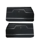 PUI PD240 1970-1972 Chevelle Standard Front Door Panels, Vinyl Finish, Black