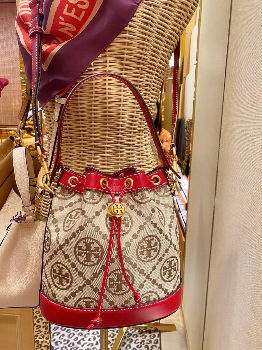 Tory Burch T Monogram Jacquard Bucket Bag