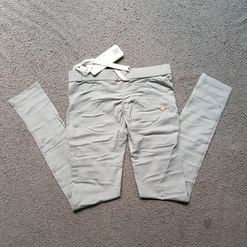 Women's Freddy WR.UP Fashion Cotton Light Grey WRUP1R1E-G23 Mid Waist sz S M - Picture 4 of 5