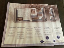 CREATIVE MEMORIES 12 X 12 White LINED RULED Scrapbook 10 pages/5 sheet NEW Set/2