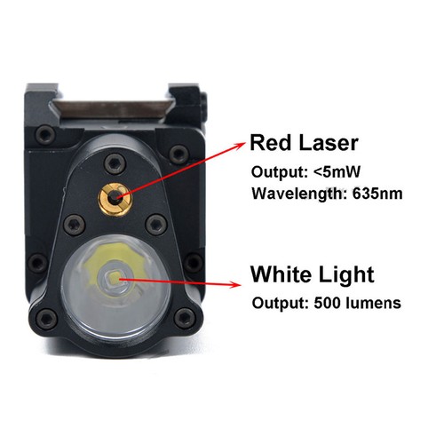 SBAL-PL Laser Flashlight Red Laser Constant & Strobe Light w/Picatinny Rail - Picture 8 of 12