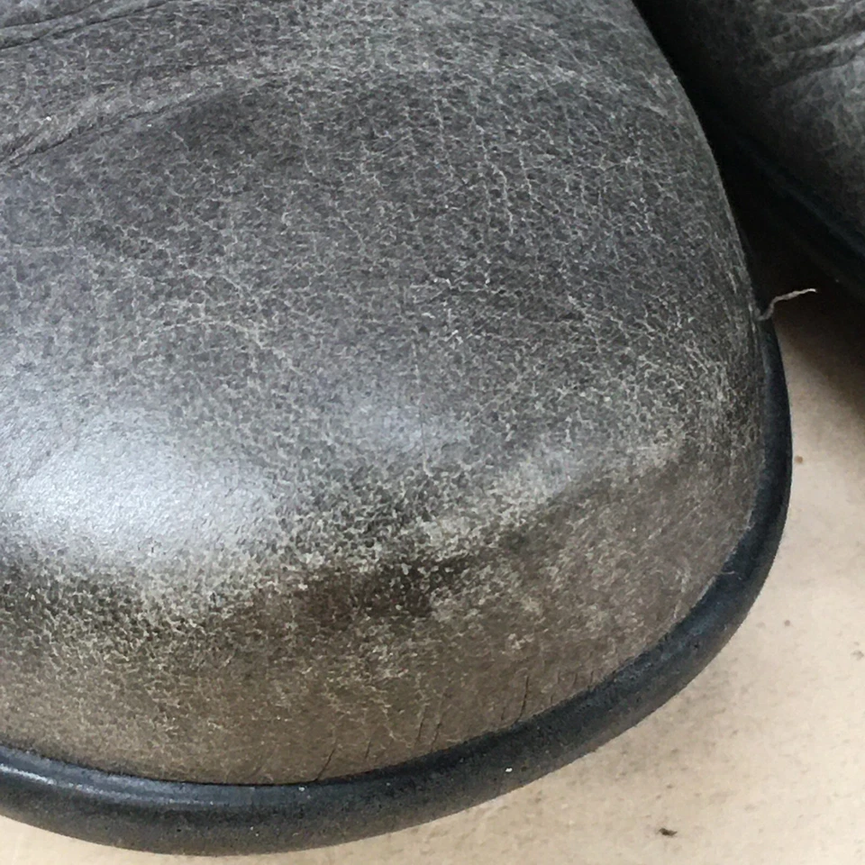 Botas Aetrex Para Mujer 7 B Kailey Informales Cremallera Lateral Botín Gris Cuero Planas Foto 4 de 4