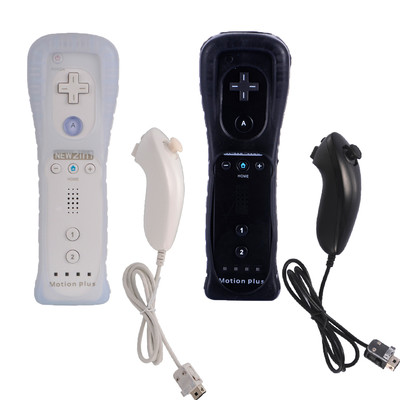 1X/ 2X Built in Motion Plus Remote Controller & Nunchuck For Wii & Wii U Console