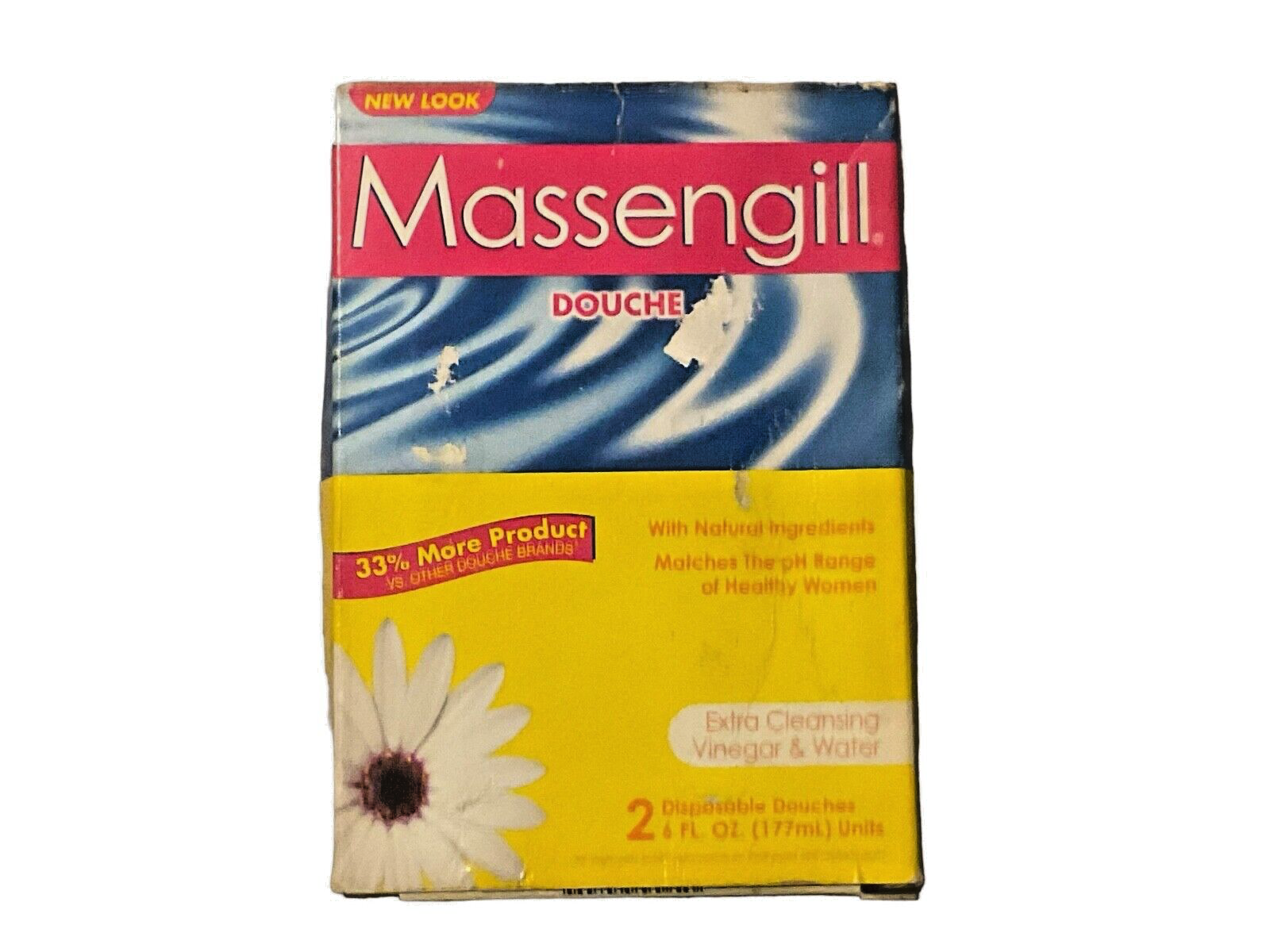 Massengill Douche Extra Cleansing Vinegar & Water 2 Disposable Douches