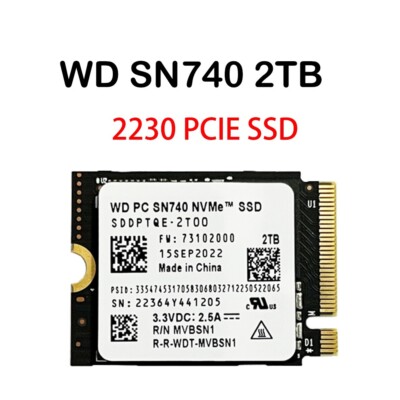 SN740 2TB増設 SteamDeck 2t スチームデック  2230 2TB M.2 2230 SSD NVMe PCIe4x4 PC SN740 For Steam Deck ASUS