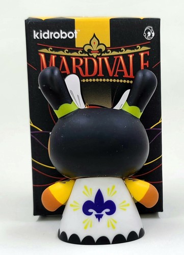 Kidorobot Dunny Mardivale Series Yellow Harlequin by Scribe ?/?? - Picture 2 of 2
