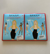 Lot of 2 Spanx Sara Blakely Sz M Higher Power Shorts High-Waisted Panties Nude