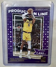 2022-23 PANINI DONRUSS LEBRON JAMES GOLD PRESS PROOF PRODUCTION LINE #1