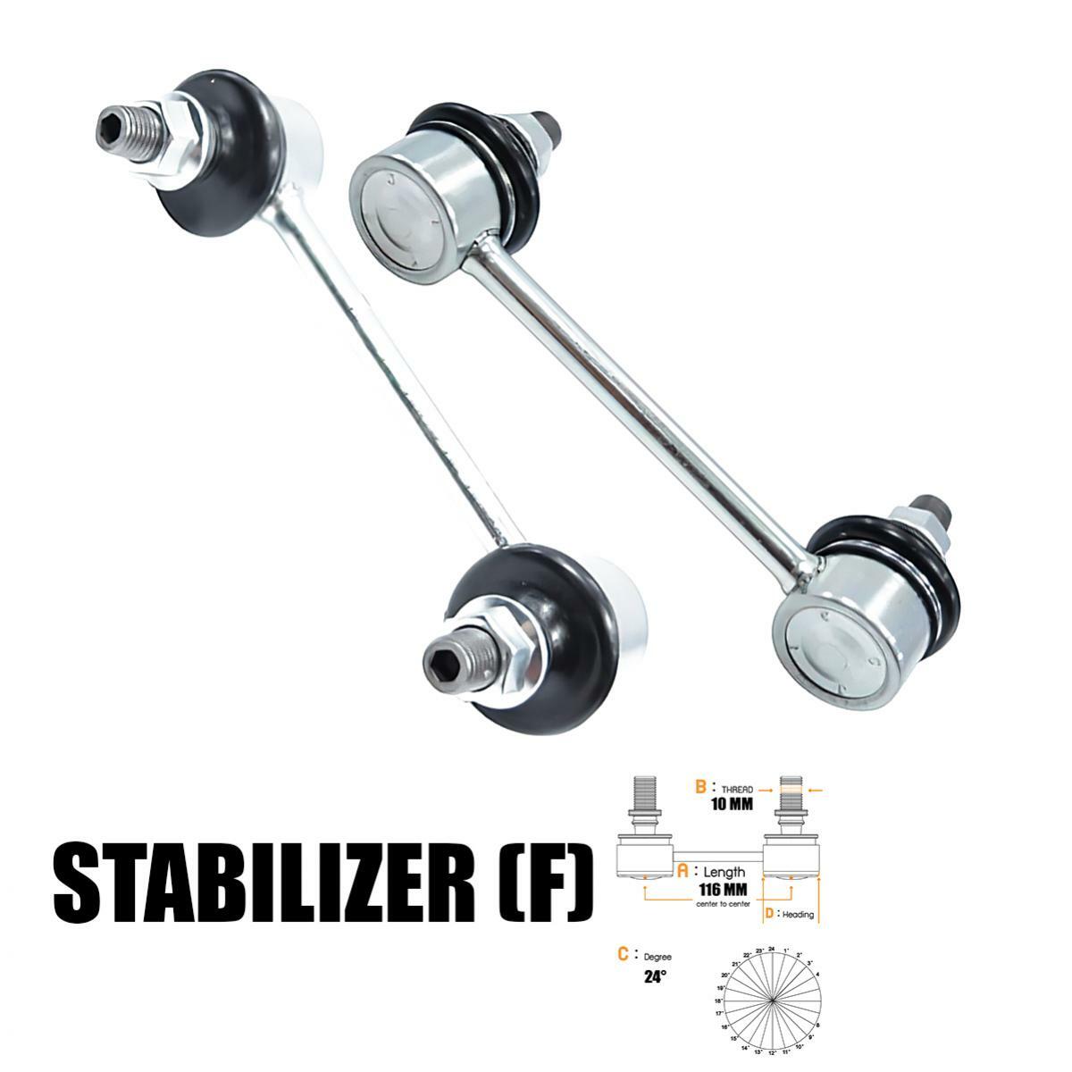 2x Stabilizer Link Front For Isuzu D-max Pickup 2WD 2002-2006/2012