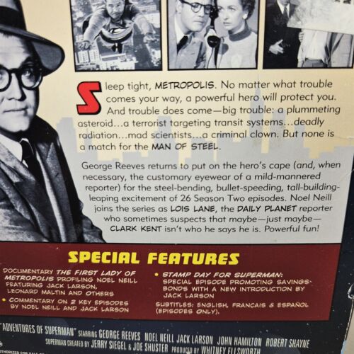 Adventures Of Superman : Season Two DVD 5-Disc Set George Reeves B&W W/ Slip Cov - Picture 5 of 18