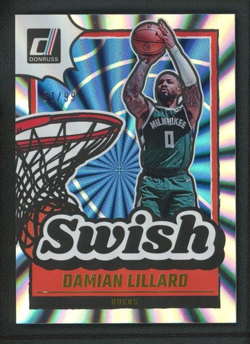 2024-25 DAMIAN LILLARD 81/99 PANINI DONRUSS SWISH LASER SILVER - 第 1/2 張圖片
