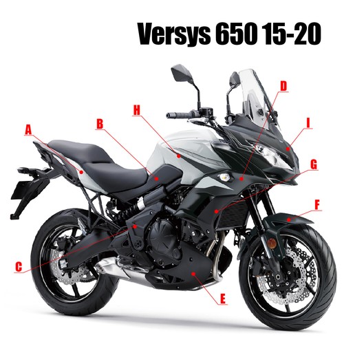 Carenado de carrocería moldeo por inyección sin pintar para Kawasaki Versys KLE 650 15-2021 - Imagen 4 de 15
