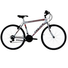 BICICLETTA 24 MOUNTAIN-BIKE BAMBINO "FREJUS" 18 VELOCITA' COLORE GRIGIO PLATINO