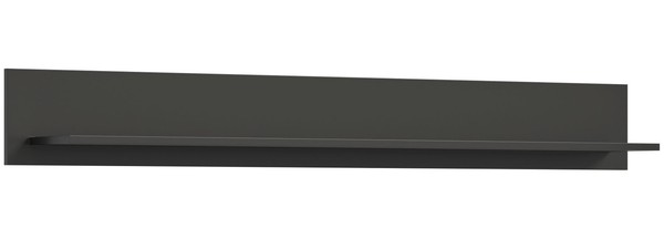 Xonox.Home Wandboard Wandregal HäNgeregal Regal Linea Grau Melamin 160X20X20Cm-image