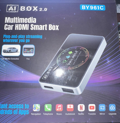 4-in-1 Wireless CarPlay Adapter & Android Auto Wireless Adapter, Stream Netflix,