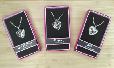 Love Lockets - Personalised Heart Locket Necklace - Many Names - LIMITED STOCK