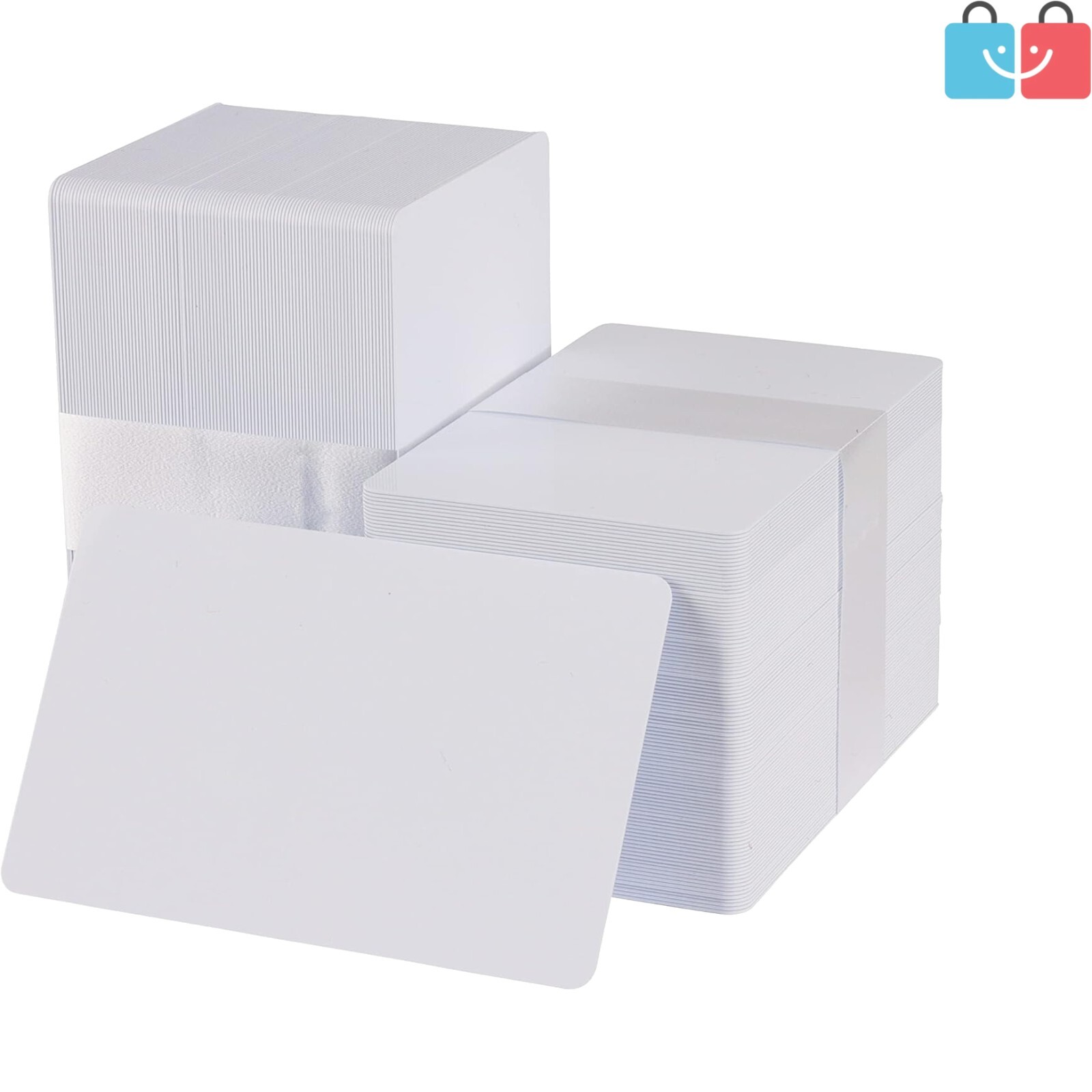 500 Durable Blank White PVC Cards - 20 Mil CR80 Size for Versatile Customization
