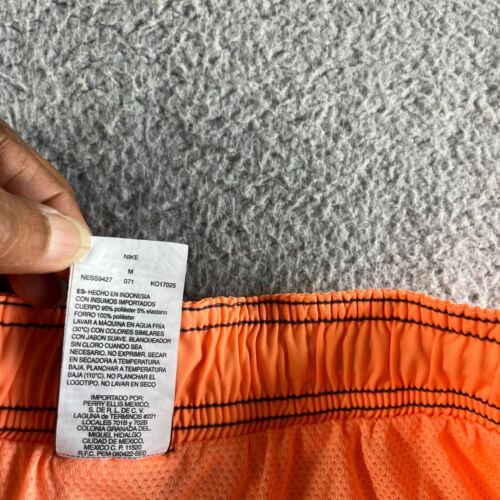 NUEVO Nike Bañador Para Hombres Mediano Gris Naranja Board Shorts Bloques de Color Surf Playa - Imagen 12 de 16