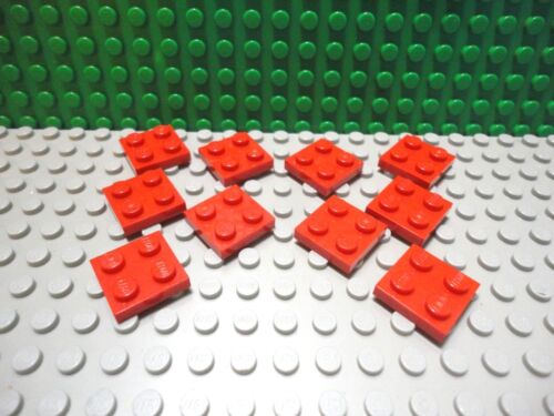 Lego 10 Red 2x2 base plate NEW - Picture 1 of 1