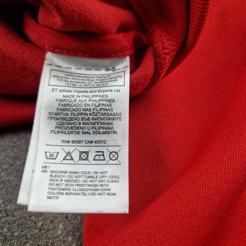 Adidas Jacket Mens Small Red Pharrell Williams Bomber Track Top Trefoil Retro - 第 7/10 張圖片