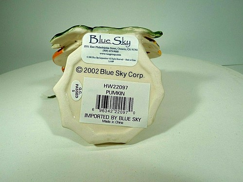 BLUE SKY HEATHER GOLDMIINC HALLOWEEN GHOST PUMPKIN/SPIDER FIGURINE/TEA LITE 2002 - Picture 9 of 9