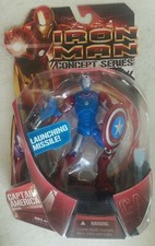 NEW MARVEL IRON MAN CONCEPT LAUNCHING MISSILE CAPTAIN AMERICA ARMOR FIGURE! s37
