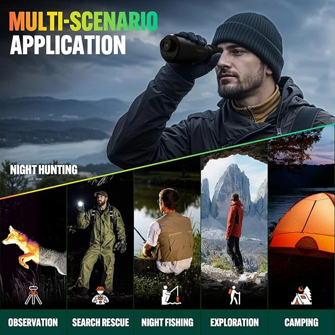 Thermal Monocular 8X Digital Zoom Hunting Thermal Imaging Monocular AI 384x288 - image 2 of 4