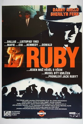 RUBY 23x33 Original Czech movie poster 1992 SHERILYN FENN AIELLO JOHN MACKENZIE