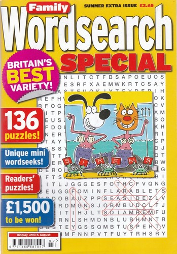 WORDSEARCH PUZZLE BOOKS MAGAZINES FAMILY HIDE N SEEK VARIATIONS by PUZZLE LIFE - Bild 33 von 71