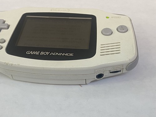 Nintendo Game Boy Advance GBA Console White AGB-001 Extra Happy Feet Game Tested - Picture 4 of 12