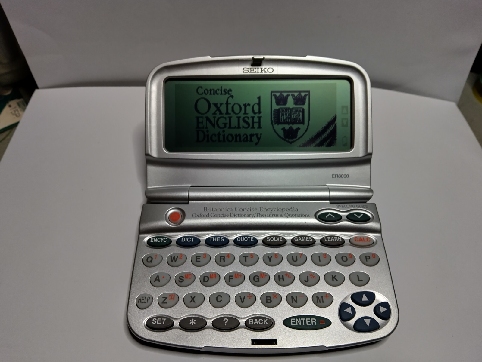 Seiko ER8000 Britannica encyclopedia & Oxford Concise Dictionary