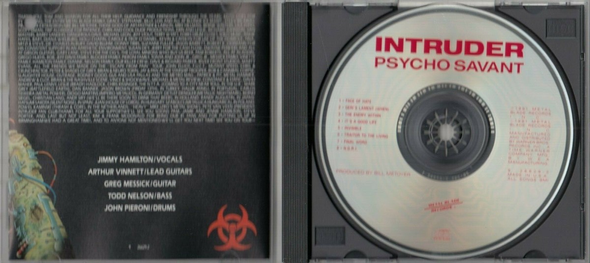 Intruder – Psycho Savant ☠ Intruder | US |1991 | Psycho Savant | Full Rare Metal