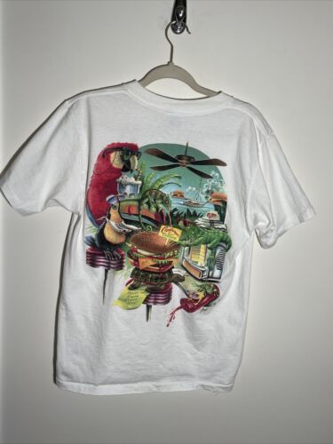 Vintage Caribbean Soul Shirt Herren Größe Large 1995 Single Cheeseburger Paradise