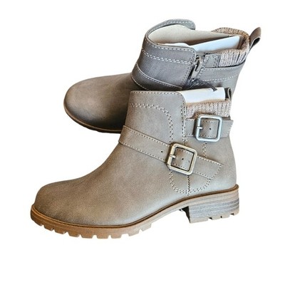 Wonder Nation Little Girls Gray Ankle Booties NEW Size 2