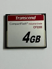 Transcend TS4GCF220I 4GB Industrial Grade Compact Flash CF Card 220X CF220I SLC