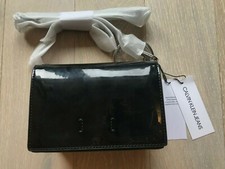 BORSA POCHETTE DONNA CALVIN KLEIN JEANS NERA ECOPELLE NUOVA