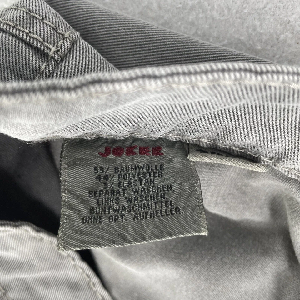 Pantalones de mezclilla Joker Clark cosidos con doble montura para hombre talla 36 36x30 gris recto Foto 4 de 4